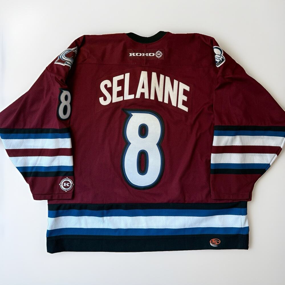 Colorado Avalanche Teemu Selanne Jersey 2XL Maroon Made in Canada NHL Hockey